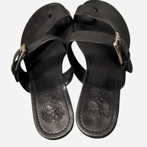 Vince Camuto Black Leather Sandals
